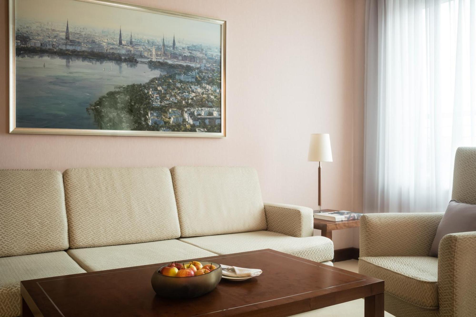 Grand Elysee Hamburg Exterior photo A 3D rendering of a living room